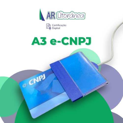 Certificado A3 Cartão PJ + Leitora